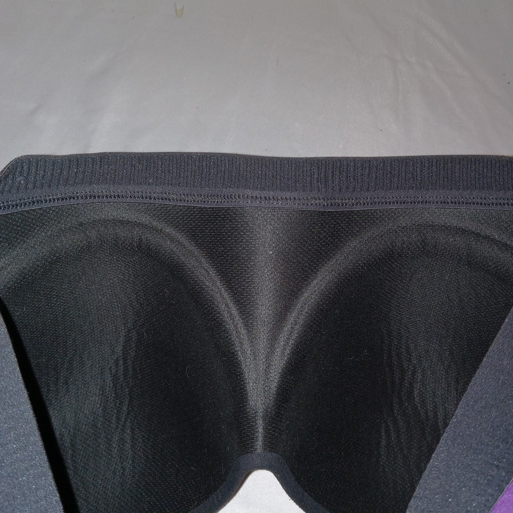 Reebok Sports Bra Womens Size M Purple PlayDry High Impact Racerback Mesh - Picture 9 of 9